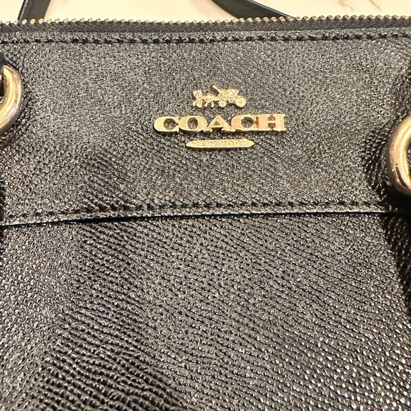 Coach Medium Purse Black Satchel - Picture 8 of 11
